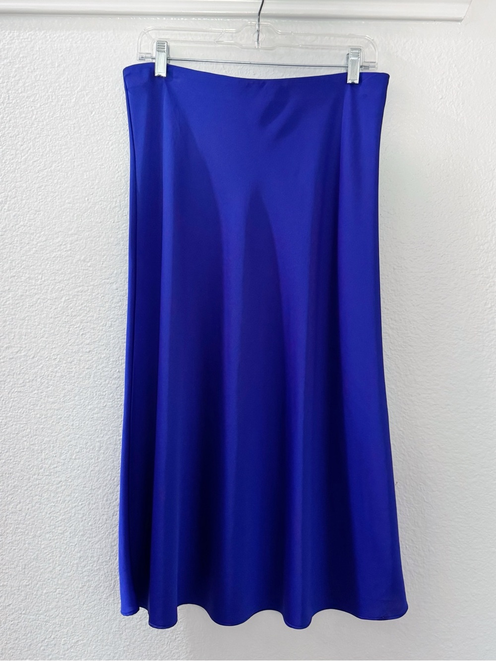 J. Crew Blue Slip Skirt SZ M